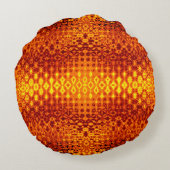 ボホはオレンジ色の焼け焦げ枕を丸める。 ラウンドクッション (裏面)