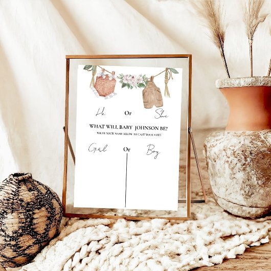 ボホは何が署名されるかのベビーを着て ポスター