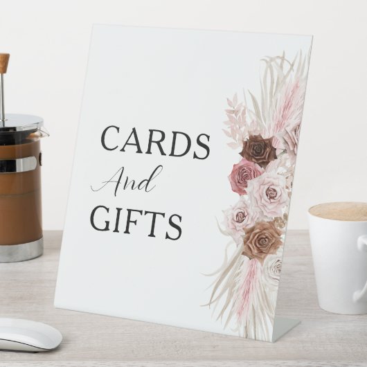 ボホほこりっぽいバラフローラバプテスチャカード&ギフトサイン 台座サイン (インサイチュ)