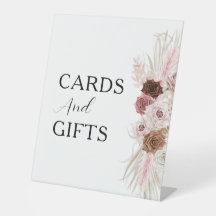 ボホほこりっぽいバラフローラバプテスチャカード&ギフトサイン