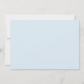 ボホほこりっぽい青い赤ちゃんシャワー風船ボーイ 招待状 (裏面)