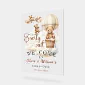 ボホを待てよ男女兼用 アクリルサイン (傾斜)