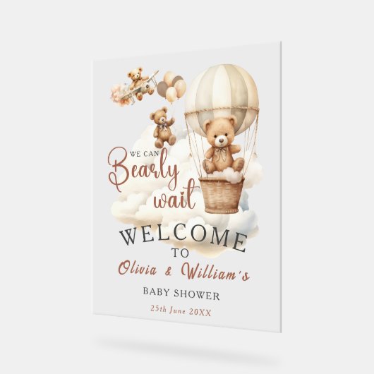 ボホを待てよ男女兼用 アクリルサイン (傾斜)