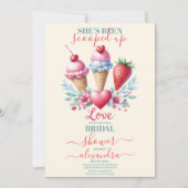 ボホアイスクリームブライダルシャワー 招待状 (正面)