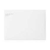 ボホアイスランドウォーターカラーアイスランドポピーの花 ラップアラウンドラベル (正面)