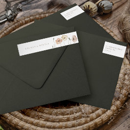 ボホアイスランドウォーターカラーアイスランドポピーの花 ラップアラウンドラベル