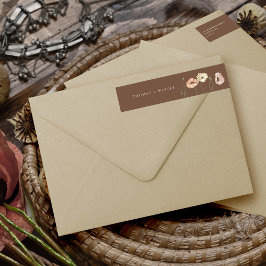 ボホアイスランドウォーターカラーアイスランドポピーの花 ラップアラウンドラベル