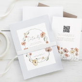 ボホアイスランドウォーターカラーアイスランドポピーの花 出欠カード