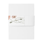 ボホアイスランドウォーターカラーアイスランドポピーの花 招待状ベリーバンド (裏面例)