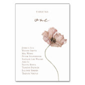 ボホアイスランドウォーターカラーアイスランドポピー花 テーブルナンバー (正面)