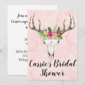 ボホアイランドスカルブライダルシャワー 招待状 (正面/裏面)