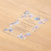 ボホアイリス結婚ズ アクリル招待状 (レイダウン)