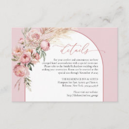 ボホアエレガントーチ赤面プネスパンパ詳細 エンクロージャーカード