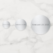 ボホアクアバラオンシルバー結婚ズ コンフェッティ (裏面)