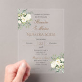 ボホアクリスペインのル結婚式招待状 アクリル招待状 (インサイチュ (ポータブル))