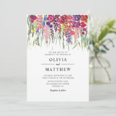 ボホアクリル結婚花 招待状 (スタンド正面)