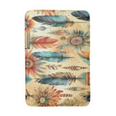 ボホアステカトバルブルーの羽 バスマット (正面縦)