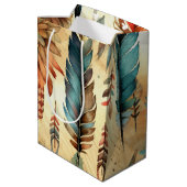 ボホアステカトバルブルーの羽 ミディアムペーパーバッグ (裏面アングル)