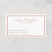 ボホアステカ羽パターン 名刺 (裏面)