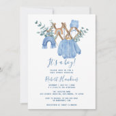 ボホアツボーイベビーシャワー招待状 招待状 (正面)