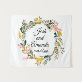 ボホアニバーサリーフォトブースBACKDROP BOTANICAL タペストリー