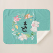 ボホアニマルウッドランドテーマシェルパブランケット シェルパブランケット (正面(横))