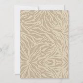 ボホアニマルサファリ誕生日招待状 招待状 (裏面)