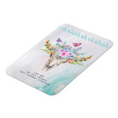 ボホアニマルスカル感動的引用文レッツゴー マグネット (左側)