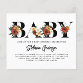 ボホアネモネボタニカルベビー散布招待状 (正面)