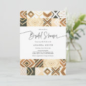 ボホアフリカタイルサファリアーストーンブライダルシャワー 招待状 (スタンド正面)