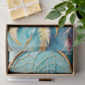 ボホアメリカンドリームキャッチャー水彩画 薄葉紙 (ギフト)