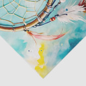 ボホアメリカンドリームキャッチャー水彩画 薄葉紙 (詳細)