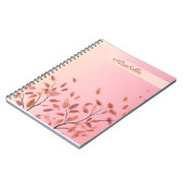 ボホアモンスナットピンク離れ名前をカスタムする ノートブック (左側)