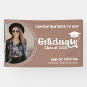 ボホアルチシック卒業アーストーンデコール 横断幕 (横)