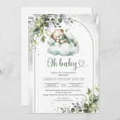 ボホアルチユーカリの緑男女兼用 招待状 (正面/裏面)