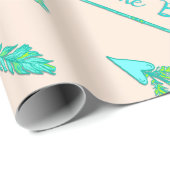 ボホアローズ赤ちゃんシャワーギフト包装紙 ラッピングペーパー (ロールコーナー)