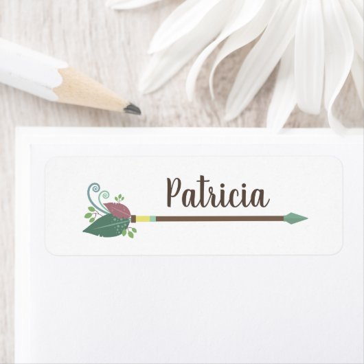 ボホアローデザイン、名前をカスタムする ラベル (インサイチュ)