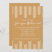 ボホアローヘッド結婚式招待状 招待状 (正面/裏面)