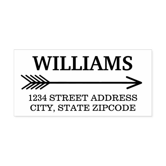 ボホアロー差出人住所 セルフインキングスタンプ (デザイン)