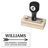 ボホアロー差出人住所 ラバースタンプ (押印)