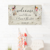 ボホアントラースカルライトウッド結婚ズウェルカム 横断幕 (インサイチュ)