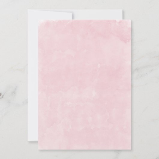 ボホアントラーピンクプー結婚ニーのカップルのシャワー 招待状 (裏面)