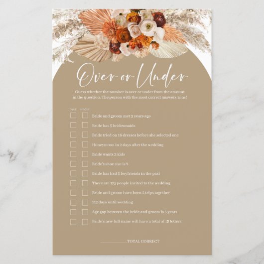 ボホアーアーチterracotta pampasオーバーまたはゲーム中 (正面)