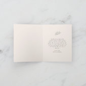 ボホアーストゥーン虹の赤ちゃんシャワー サンキューカード (内部)