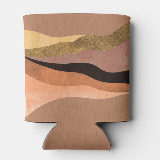 ボホアーストーンレトロタイポグラフィ結婚式の引き出物 缶クーラー (裏面)