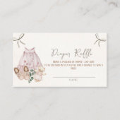 ボホアースピンクガールおむつラッフル エンクロージャーカード (正面)