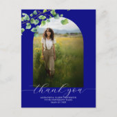 ボホアーチアイビーネイビーブルーグラードサンキューアイビー ポストカード (正面)