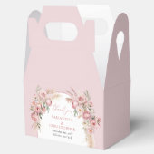 ボホアーチウオーターカラー赤面ピンクの花パンパ フェイバーボックス (オープン)