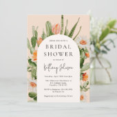ボホアーチカクタスフローラブライダルシャワー 招待状 (スタンド正面)