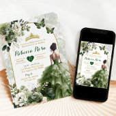 ボホアーチセージエレガントグリーンプリンセスキンセアニラ 招待状